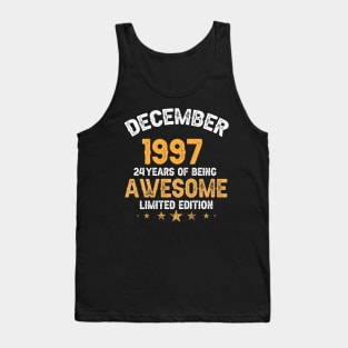 December 1997 24 years of being awesome limited edition Tank Top